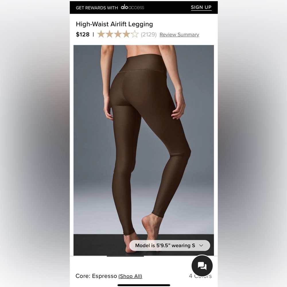 ALO Yoga Brown Leggings